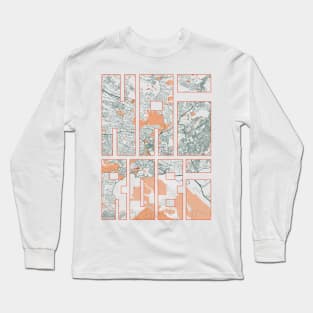 Nairobi, Kenya City Map Typography - Bohemian Long Sleeve T-Shirt